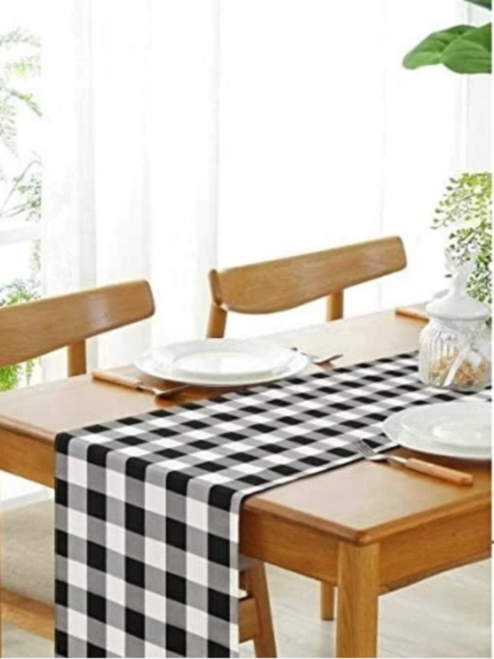Farmhouse Table Runner Buffalo Checked